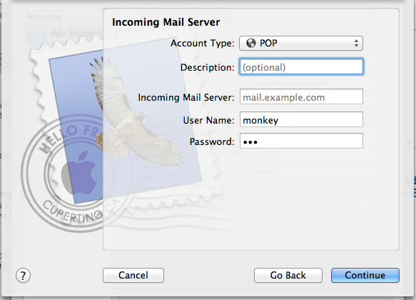 Mac mail incoming server