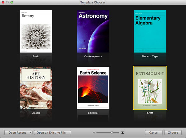 iBooks Author template